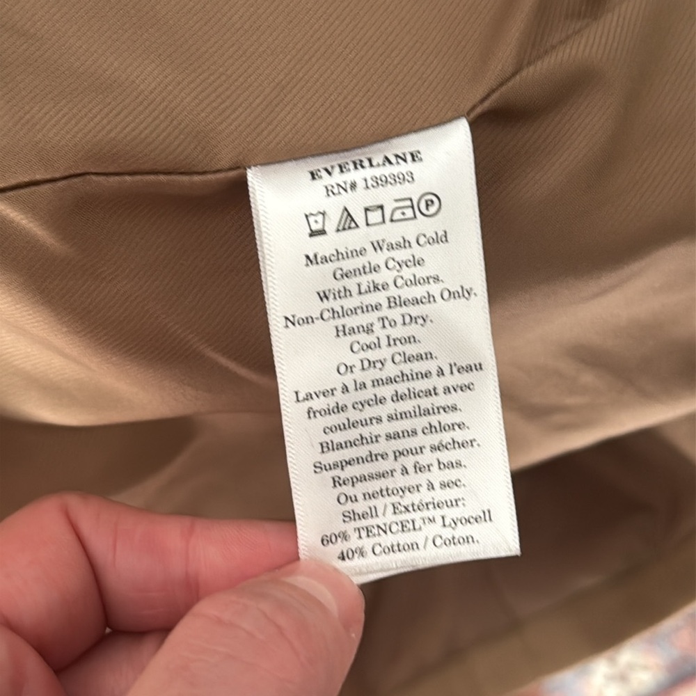 Everlane The Oversized Blazer in Buttersmooth Tan Beige Women’s Size 14 - Picture 11 of 11